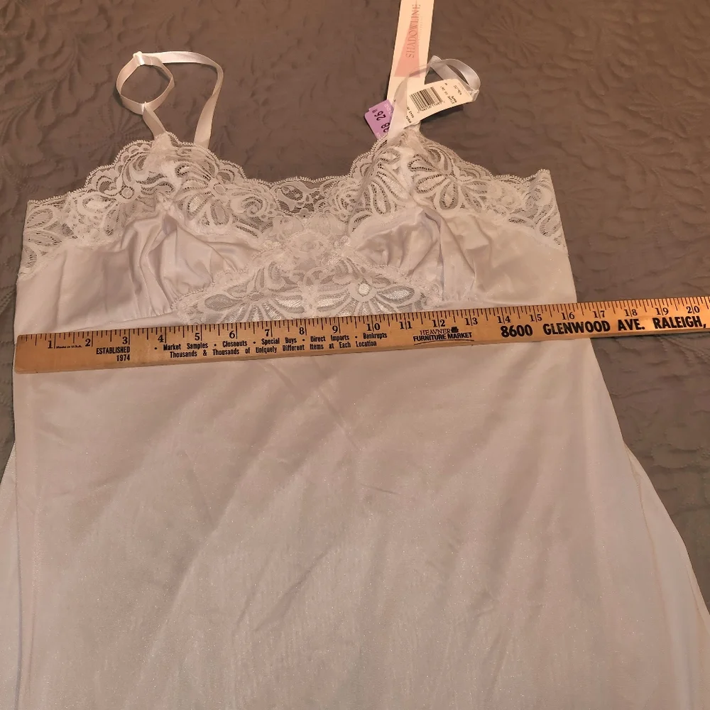 NWT Shadowline White Full Slip 38/26" - Picture 11 of 12
